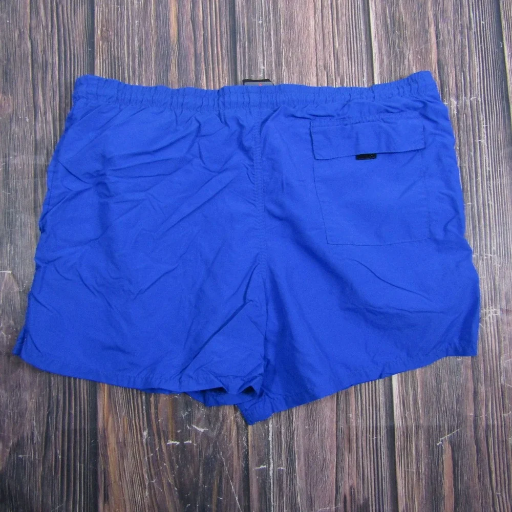 Pace Sportswear Swim Trunks Men S Blue Vintage Nylon Shorts Huntington Beach CA
